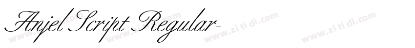 Anjel Script Regular字体转换 Anjel Script Regular字体转换
